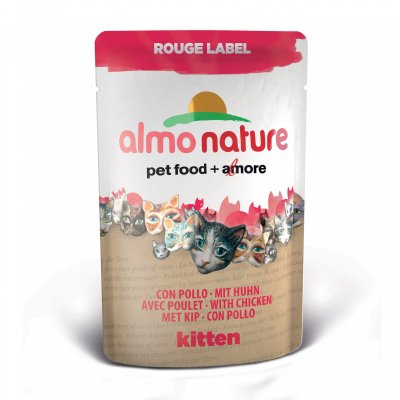   Almo Nature 55      (Rouge label Kitten) 4410