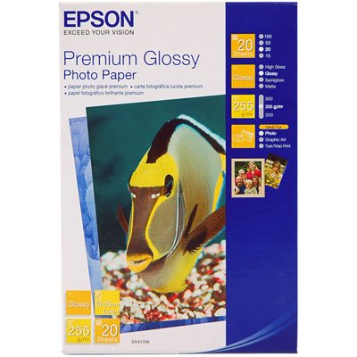   A10x15 Epson Premium Glossy Photo Paper 50  ( C13S041729 ), 225 /.