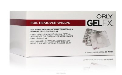   Orly  ()   - GEL FX FOIL REMOVER WRAPS 100-PK/.100 