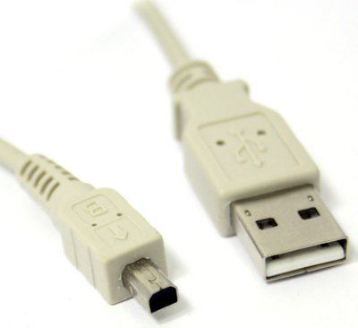     USB 2.0 - AM/mini B 4P, 1.8 .
