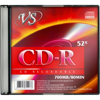    CD-R VS 700 CD-R 80 52x slim box