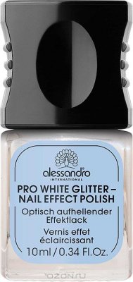   Alessandro     "Pro White Glitter - Nail Effect Polish", , 10 