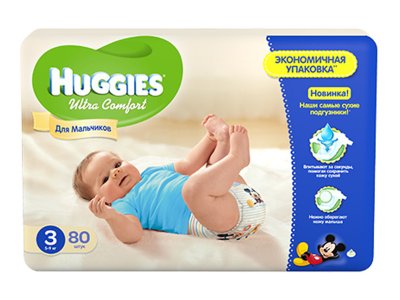   Huggies  "Ultra Comfort" Mega Pack 5-9    (80 ) 5029053543604