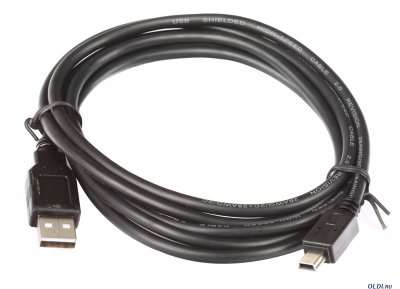    USB 2.0 AM-miniBM 1.8  5P Telecom  TC-6911-1.8M-BK