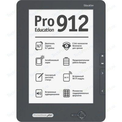     9.7" PocketBook Pro 912 Dark Grey Touch Screen, WiFi, Bluetooth