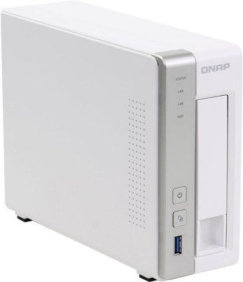    QNAP NAS Server (TS-131) (1x3.5"/2.5" HDD SATA,GbLAN,3xUSB3.0,eSATA)