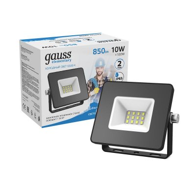    Gauss LED 10W COB IP65 6500