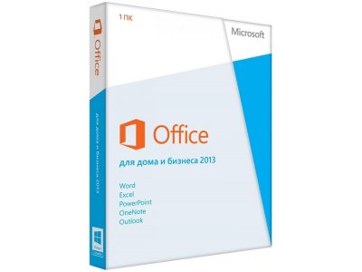   O   Microsoft Office 2013 Home and Business 32-bit/x64 Russian Russia Only EM DVD No