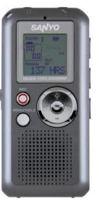 Товар почтой Диктофон Sanyo ICR-FP550 (MP3 player, 1Gb, LCD,USB2.0, 2xAAA)