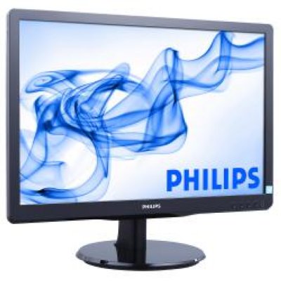    19" Philips 190V4LSB/00(01) Black (LED, LCD, Wide, 1440x900, 5 ms, 160/160, 250 cd/m