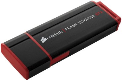    USB Flash Drive 128Gb - Corsair Flash Voyager GTX CMFVYGTX3-128GB Dark Grey/Red