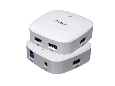    USB Orico H4818-U3 USB 4-ports White