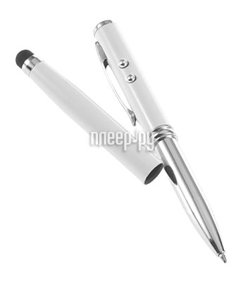     Stylus Touch Led Laser Pen White