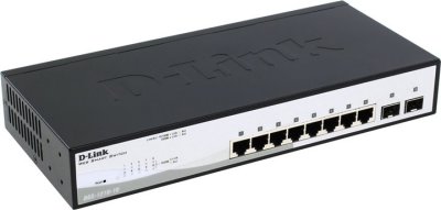    D-Link (DGS-1210-10 / 1A) Web Smart Switch (8UTP 10/100Mbps+ 2SFP)