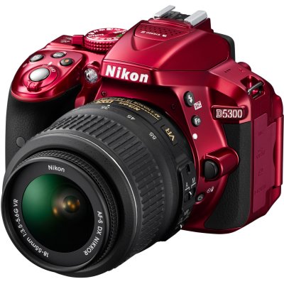   Nikon D5300 Kit 18-55 VR    CMOS 24.2MPix, 6000 x 4000, LCD 3" , W