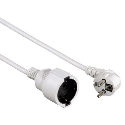    Hama Profi Extension Cable with Earth Contact 1 A3  White (47865)