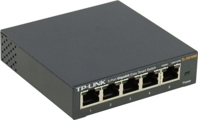    TP-LINK TL-SG105E 5-Port Gigabit Desktop Easy Smart Switch, 5 10/100/1000Mbps RJ45 ports,