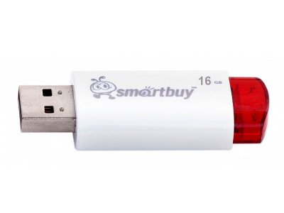   - USB Flash Drive 16Gb - SmartBuy Click White SB16GBCl-W