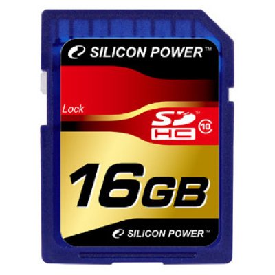     Micro Secure Digital Card 16Gb SDHC Class10 Silicon Power+  Retail