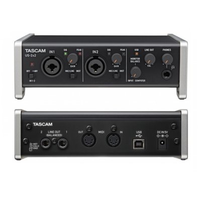     TASCAM US-2x2 (RTL) (Analog 2in/2outt, MIDI in/out, 24Bit/96kHz, USB2.0)