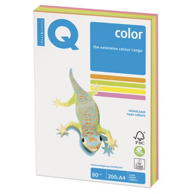     IQ Color A4 80g/m2 200  Neon Set RB04 110690