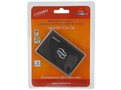     ORIENT CO-730 SDHC/microSD/miniSD/MS Duo/M2 + 3xUSB 