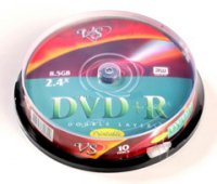    DVD+R 8.5Gb VS 8  10  Cake Box Double layer ptintable