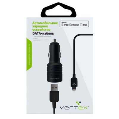      Vertex MFI USB 2,1A + Lightning 8-pin 1A, 
