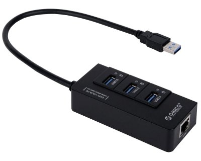    USB Orico HR01-U3 USB3.0 3-ports Black