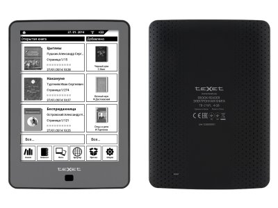     Texet TB-578 8" E-Ink 1024x768 4Gb MicroSD microSDHC 