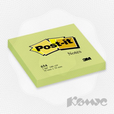      3M Post-it 654 (, 76x76 , 100 )