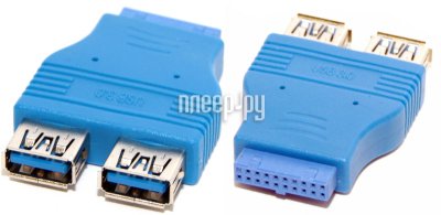     5bites USB 3.0 2xAF-20PIN F USB3004