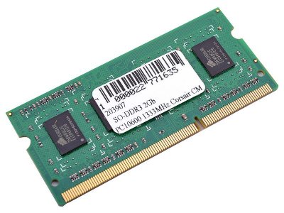       SO-DDR3 2Gb PC10600 1333MHz Corsair CMSO2GX3M1A1333C9