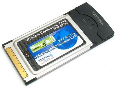   PCMCIA/Cardbus  Trendnet TEW-601PC 108Mbps 802.11g MIMO Wireless PC Card