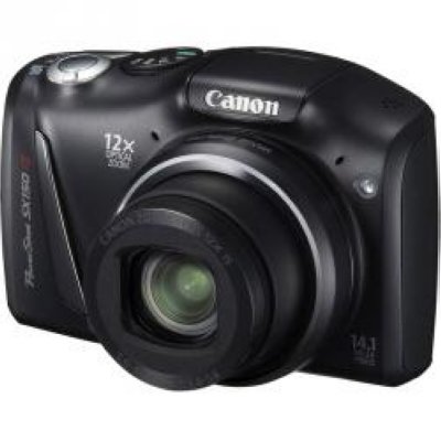    Canon PowerShot SX150 IS (Black) (14.1Mpx, 28-336mm, 12x, F3.4-5.6, SDHC/SDXC, 3.0", USB2.0,