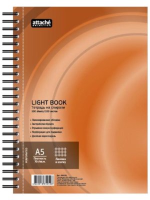  - Attache Selection LightBook A5 100  Orange 494596