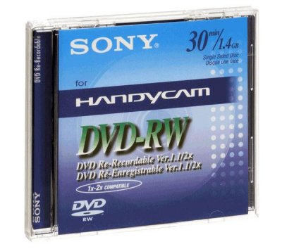   miniDVD-RW Sony 1.4 , 30 ., 1 ., Slim Case, (DMW30),  DVD 