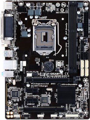     GigaByte GA-B85M-DS3H rev2.0 (RTL) LGA1150 B85 PCI-E Dsub+DVI+HDMI GbLAN SATA Micr