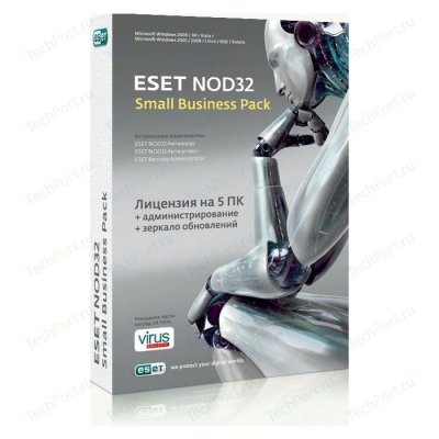     ESET  NOD32 SMALL Business Pack newsale for 5 user (NOD32-SBP-NS(BO