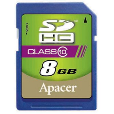     MicroSD 8Gb Apacer (AP8GMCSH10-RA) Class 10 microSDHC