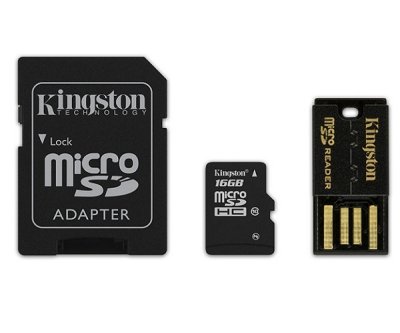     Micro SDHC 8Gb Class 10 Kingston Mobility Kit MBLY10G2/8GB +  SD + USB-