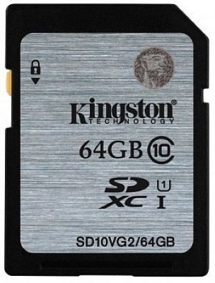     MicroSDXC/Transflash Class10 UHS-I U1 Kingston 64GB +  (SDCA10/64GB)