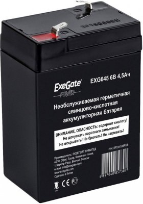    Exegate EG4.5-6/EXG 645 6V4.5Ah F1