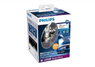     Philips LED H4 X-treme Ultinon 6200K, 2 , 12953BWX2