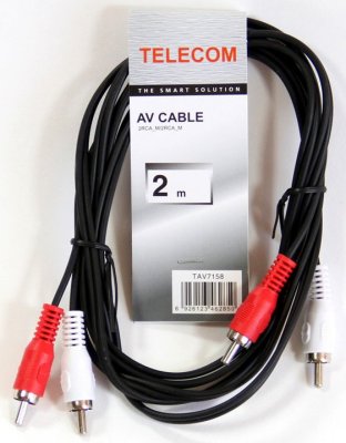    Telecom TAV7158-2M 2xRCA (M) - 2xRCA (M), 2 