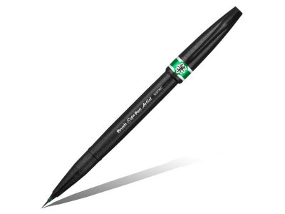    Pentel Brush Sign Pen Artist Ultra-Fine Green SESF30C-D