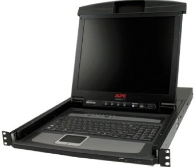    KVM APC AP5808 17" Rack LCD Console with Integrated 8 Port Analog KVM Switch