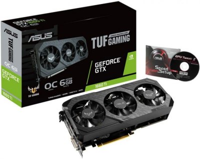    ASUS ROG Strix GeForce GTX 1660 Ti Advanced Edition 1500Mhz PCI-E 3.0 6144Mb 12002Mhz 192
