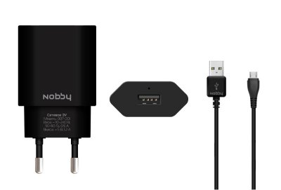     Nobby Comfort 007-001 USB 1.2A 1.2m Black  08823