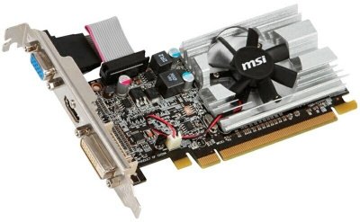    1Gb (PCI-E) MSI R6450-MD1GD3/LP (HD6450, GDDR3, 128 bit, HDCP, VGA, DVI, HDMI, Retail)